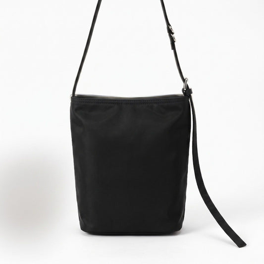 Bucket Shoulder Bag with Adjustable Crossbody Strap 9.5x8.5x4.5in