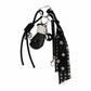 Boxing Glove Keychain Bag Charm with 8 Ball Accent Lace Ribbon and Clip
