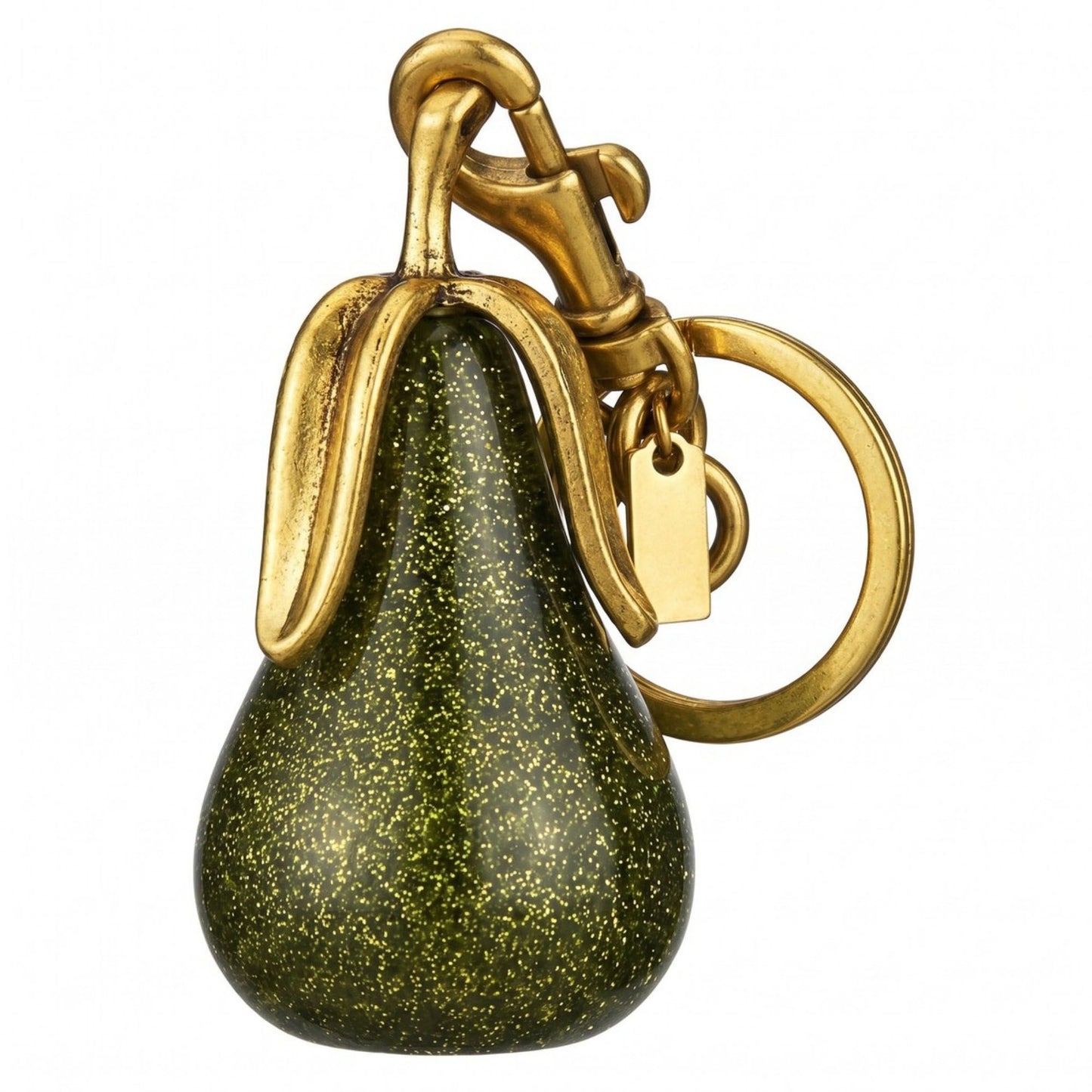 Glitter Pear Keychain and Bag Charm