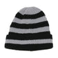 Unisex Striped Knit Beanie Hat Cuffed Warm Winter Cap