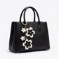 Cherry Blossom Bag Charm with Gold Tone Chain and Clip