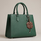 Four-Leaf Clover Bag Charm with Silver Tone Clip