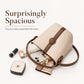 Bucket Crossbody Bag with Top Handle Adjustable Strap and Pebbled Texture