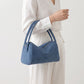 Structured Shoulder Bag with Dual Handles and Crossbody Strap 11.8x9.5x4in