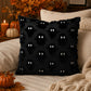 Halloween Ghost Textured Decorative Throw Pillow Cover for Sofa Bed Chair