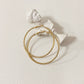 Women's Gold Textured Hoop Earrings for Versatile Styling