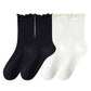 4-Pair Pack Soft Ribbed Ankle Socks with Ruffled Edge Trim Lightweight Knit Design in Multiple Color Combinations