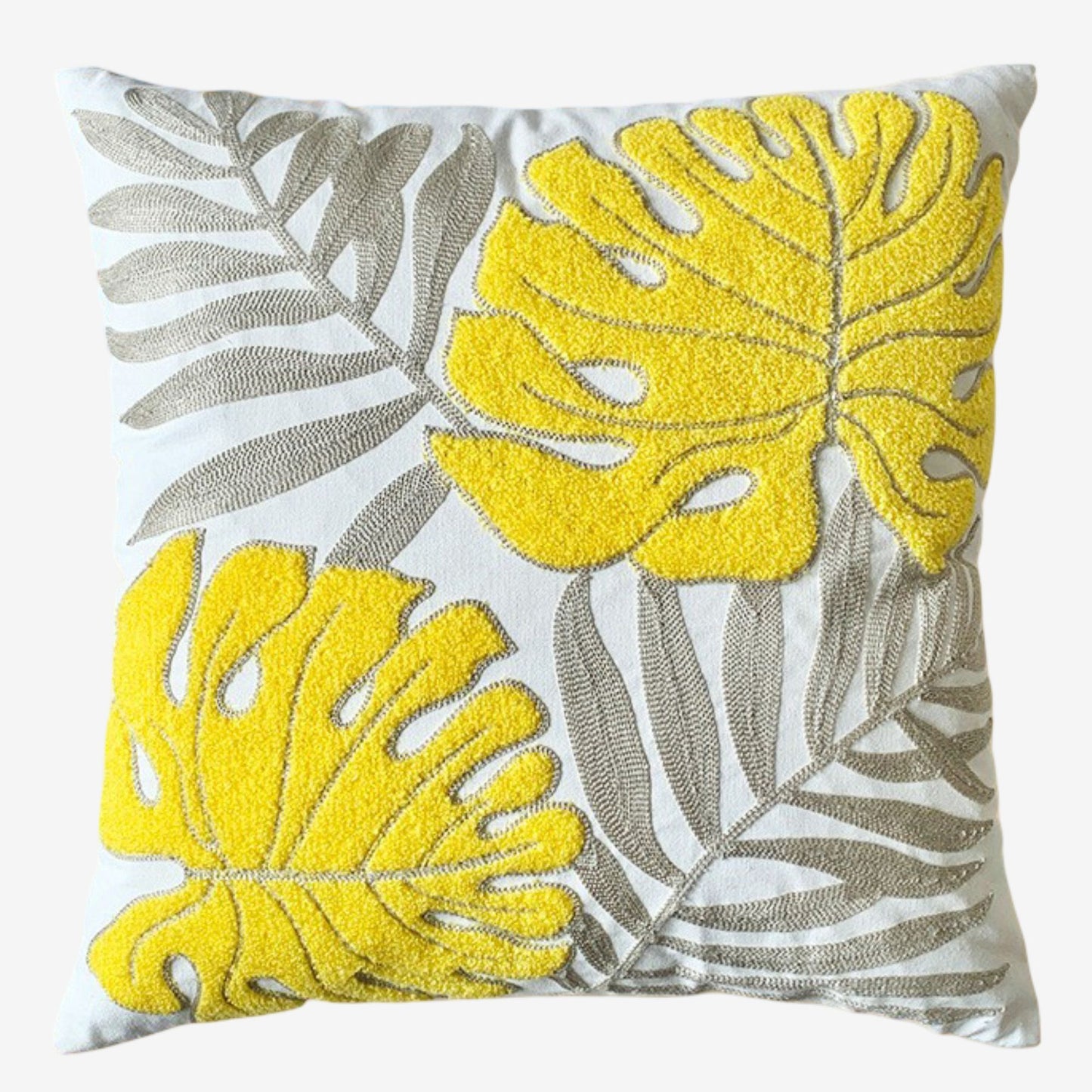 Canvas Throw Pillow 17.7*17.7 in Mixed Leaf Towel Design