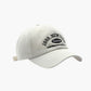 Cotton Baseball Cap with Embroidered Lettering Adjustable Strap Back