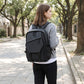 Multi-Pocket Utility Backpack with Buckle Straps, Side Pockets and Padded Shoulder Straps