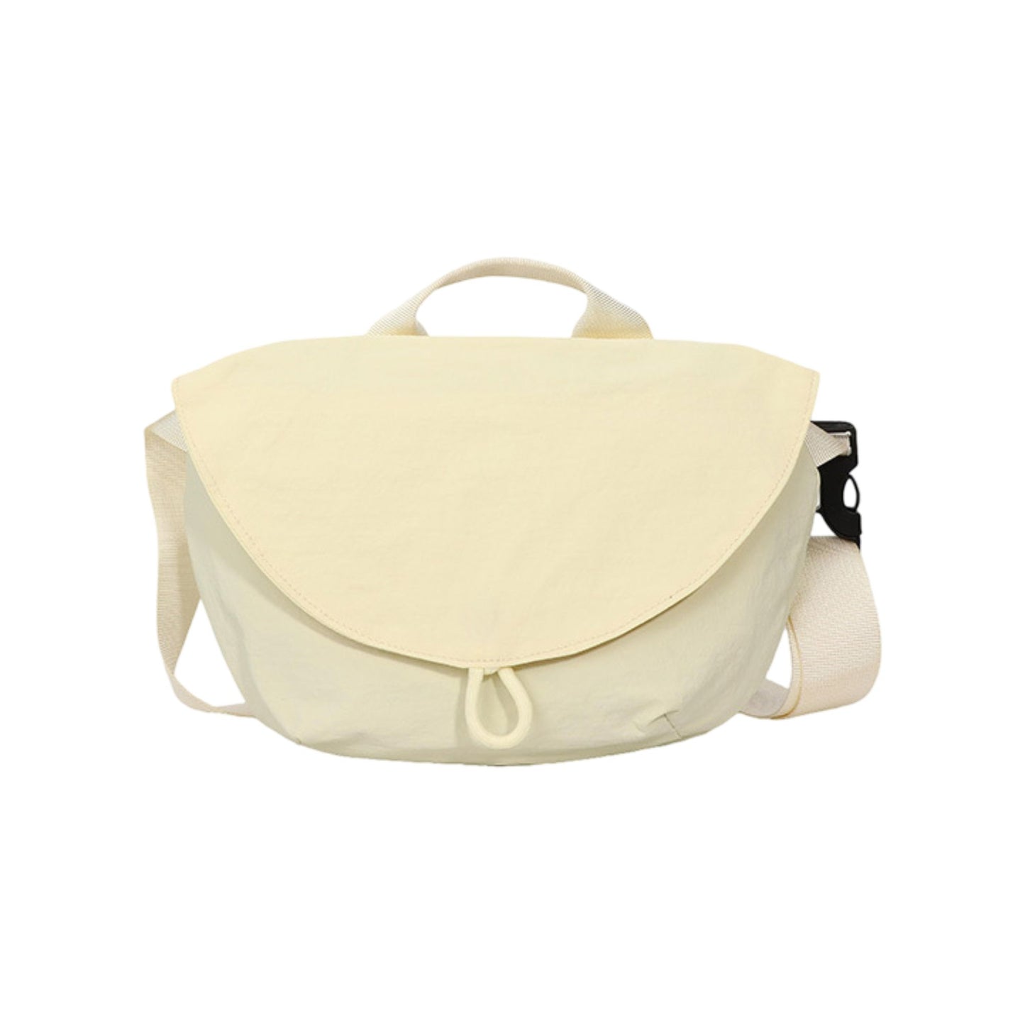 Flap Crossbody Bag with Adjustable Strap and Top Handle