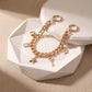 Decorative Chain Bag Strap with Charms and Ring Clasps