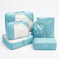 Travel Packing Cube Set with Mesh Panel Zipper Storage Bags Lightweight Organizer Luggage Set Multi Size