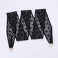 Floral Lace Ribbon Belt with Oversized Bow and Pearl Drop Details 59in