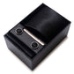 Men's Diamond Grid Pattern Tie Gift Set Necktie Pocket Square Cufflinks Tie Clip Formal Accessory Set