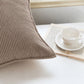 2 Pack Soft Ribbed Corduroy Throw Pillow Covers 18 x 18 Inch Solid Color