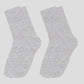 Chic Style Solid Speckled Crew Socks Non Slip Cotton for Casual 2 Pairs 4 Season