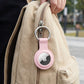 2 Pack AirTag Holder Keychain Case with Secure Lock Carabiner Clip for Bags Keys Luggage Pet Collar Protective Cover