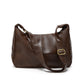 Faux Leather Hobo Shoulder Bag with Adjustable Strap and Zip Pocket
