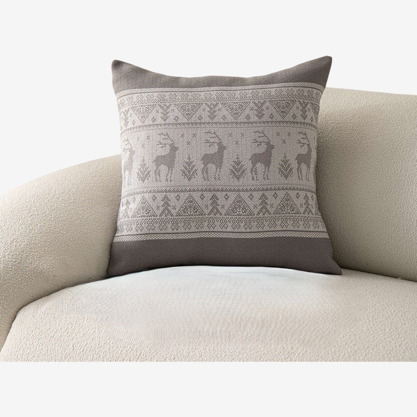 Decorative Throw Pillow 17.7*17.7 in Soft Cotton Blend Fabric for Living Room and Sofa