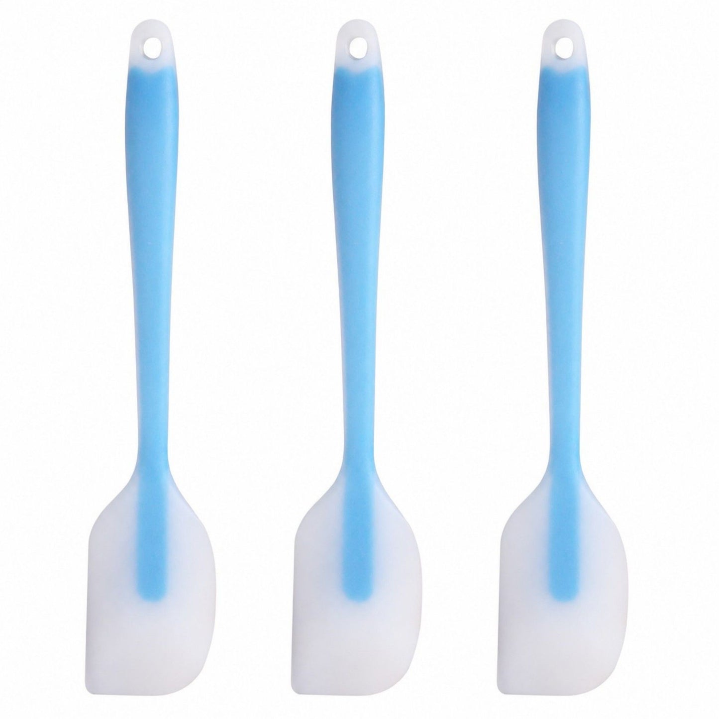 3-Piece Silicone Spatula Set with Handle, Flexible and Durable Kitchen Tools for Cooking and Baking