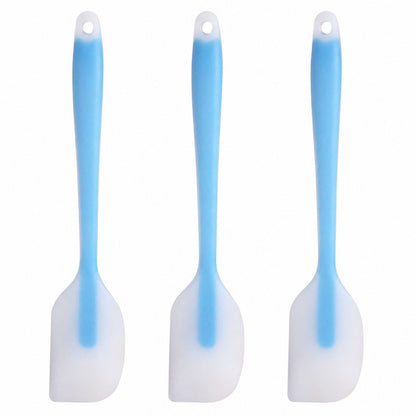 3-Piece Silicone Spatula Set with Handle, Flexible and Durable Kitchen Tools for Cooking and Baking