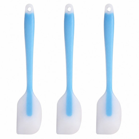 3-Piece Silicone Spatula Set with Handle, Flexible and Durable Kitchen Tools for Cooking and Baking