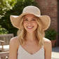 Crochet Floppy Sun Hat Wide Brim Summer Beach Hat Lightweight Packable