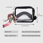 Women's Chic Transparent Crossbody & Messenger Bags with Decorative Scarf