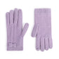 Knit Bow Detail Full Finger Gloves for Cold Weather