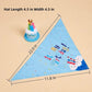 Pet Bandana and Pom Pom Party Hat Set for Dogs and Cats Celebration Costume Accessory