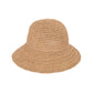 Crochet Raffia Sun Hat with Wide Brim and Bow Detail Foldable Summer Beach Hat for Stylish Sun Protection