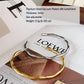 Women's Titanium Steel Wave Cuff Bracelet Adjustable Bangle for Casual & Dressy Styling
