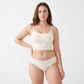 2 Pack Seamless Hipster and Thong Underwear Set
