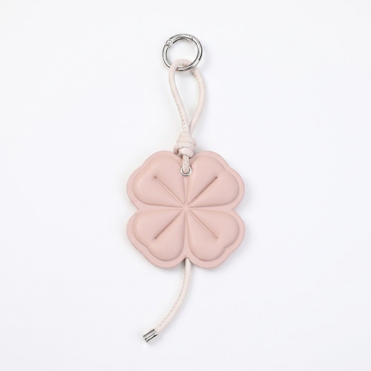 Four-Leaf Clover Bag Charm with Silver Tone Clip
