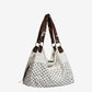 Polka Dot Lace Accent Shoulder Bag for Women