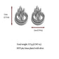 Women's Multi-Circle Statement Earrings with 925 Silver Needles