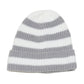 Unisex Striped Knit Beanie Hat Cuffed Warm Winter Cap