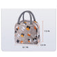Print Insulated Lunch Bag Portable Reusable Lunch Tote with Handles