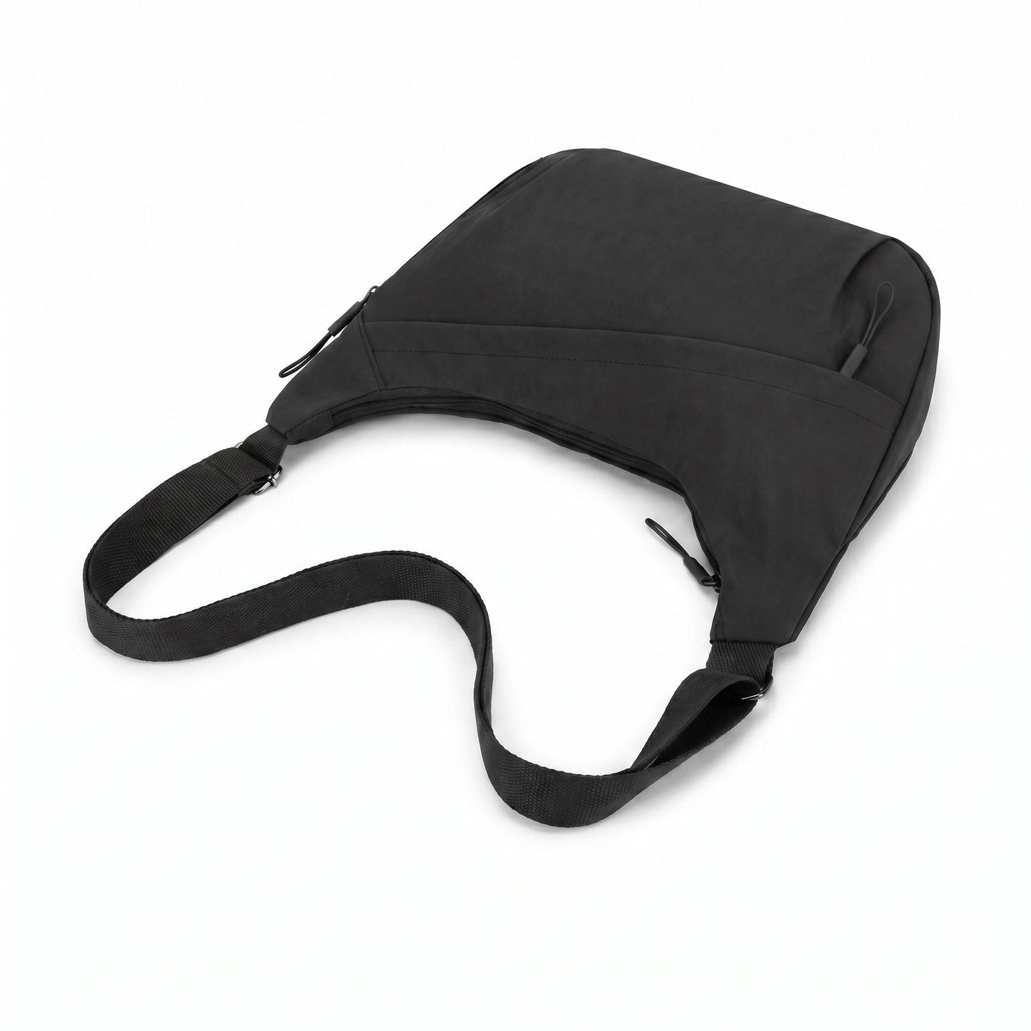 Nylon Crossbody Bag with Adjustable Strap Lightweight Shoulder Sling Bag with Zip Pockets