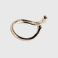 Women's Minimalist Geometric Open Ring - Adjustable Line Statement Ring for Daily & Modern Styling