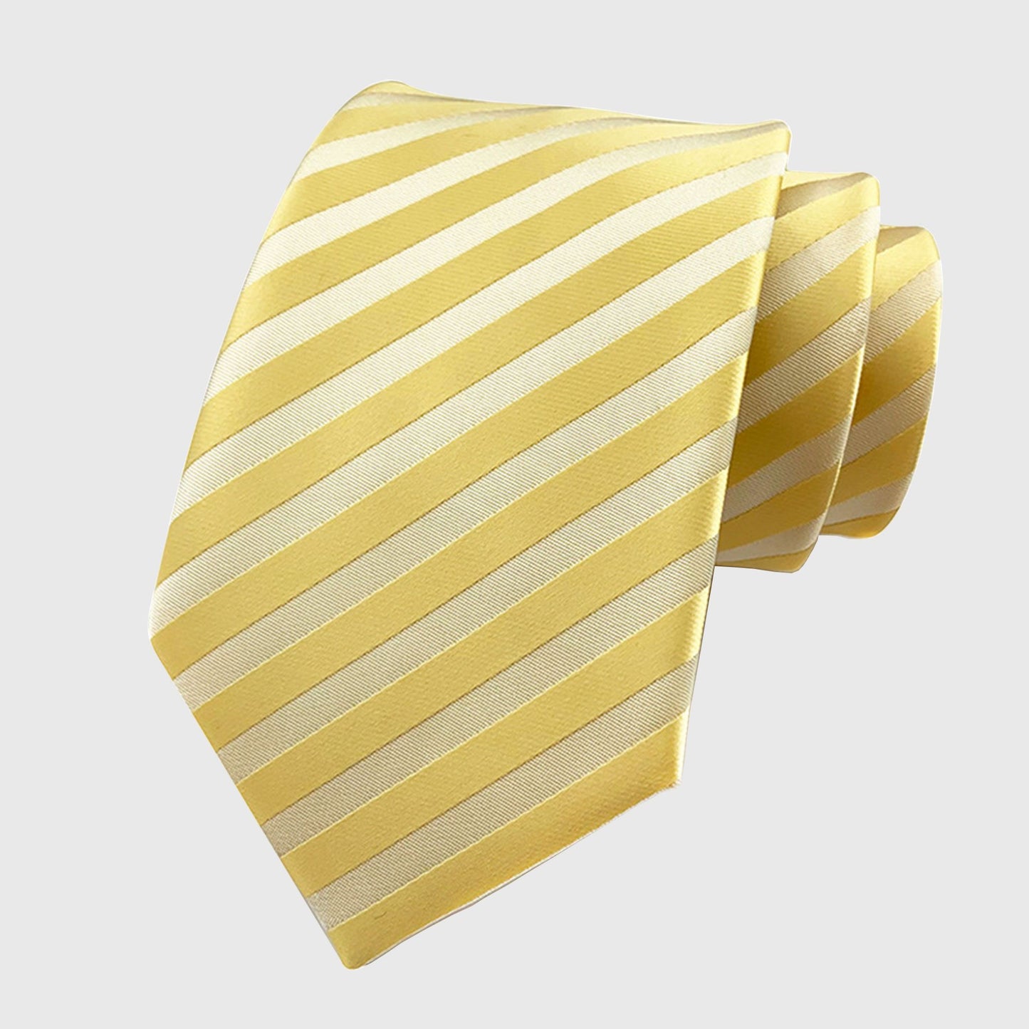 Men's Diagonal Stripe Polyester Tie - Formal Necktie for Business, Weddings & Stylish Daily Wear