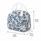 Printed Insulated Lunch Tote Bag with Double Handles and Zip Closure