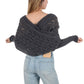 Solid Color Crochet Knitted Cable Scarf Sweater Wraps