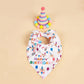 Pet Bandana and Pom Pom Party Hat Set for Dogs and Cats Celebration Costume Accessory