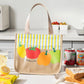 Insulated Lunch Bag with Transparent Front Pocket Portable Lunch Tote for Work School
