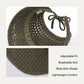 Crochet Bucket Hat Summer Knit Sun Hat Breathable Lightweight Beach Cap