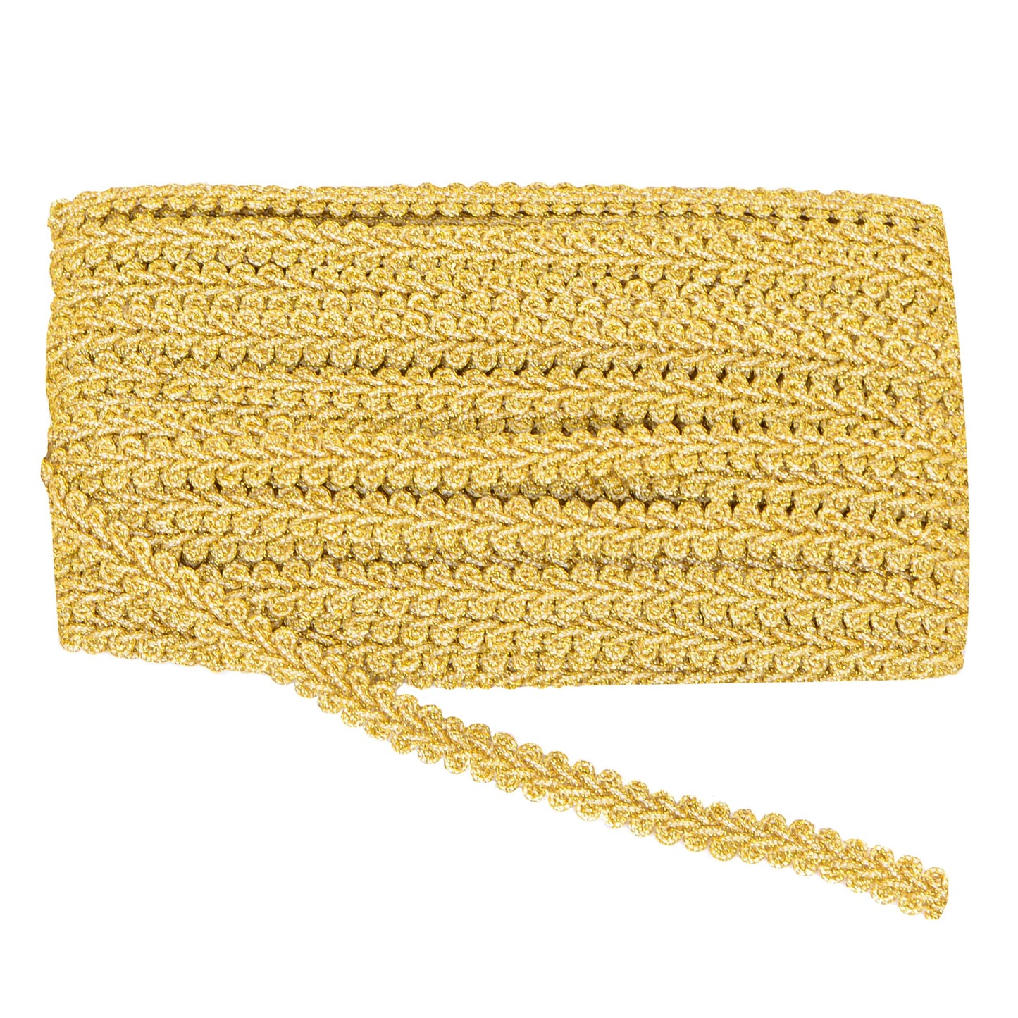Gimp Braid Trim, 27 Yards Gold and Silver Metallic Edge Woven Trim, Curtain Slipcover Costume Decoration Sewing DIY Craft