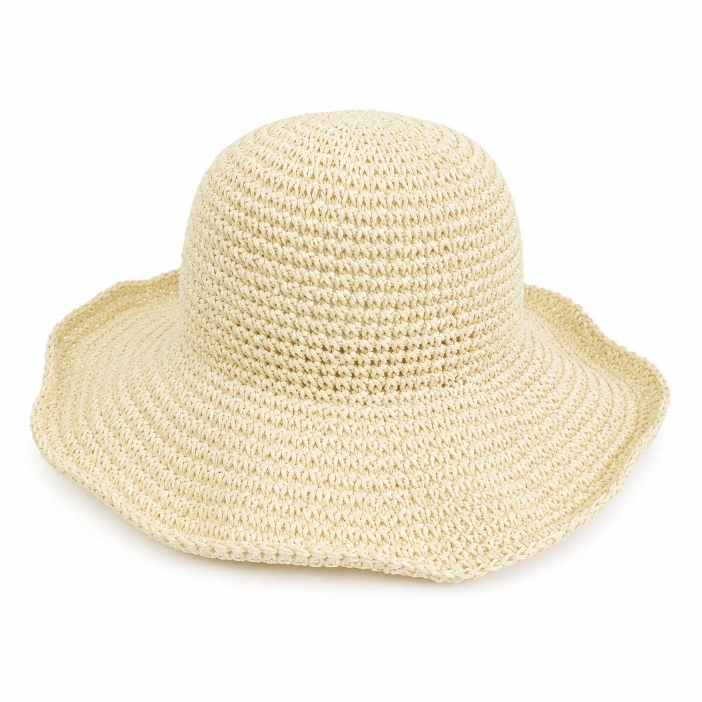 Summer Sun Hat for Women - Lightweight Wide Brim Straw Hat for Beach and Vacation