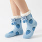 Fuzzy Strawberry Bow Crew Socks  US 5-10.5